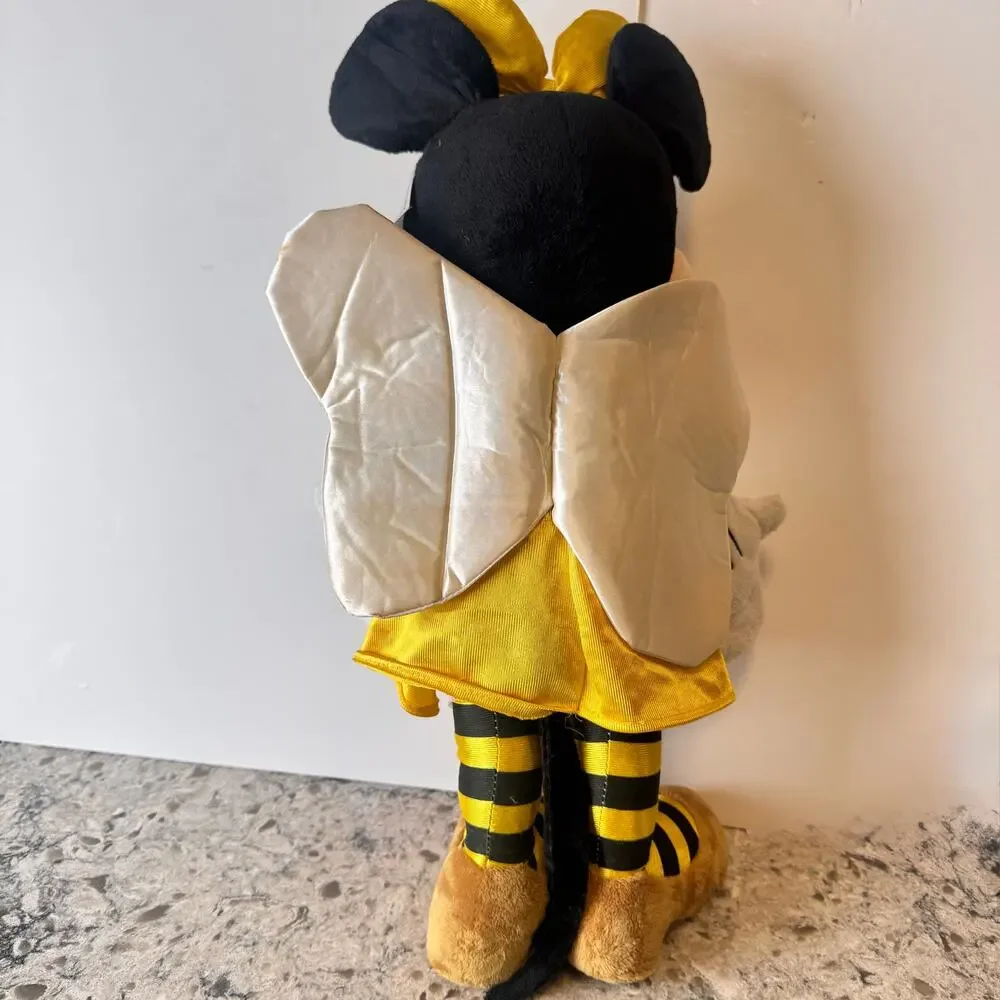 Set of 2 Disney Mickey Skeleton Minnie Bee Halloween Greeter Set Lot 22
